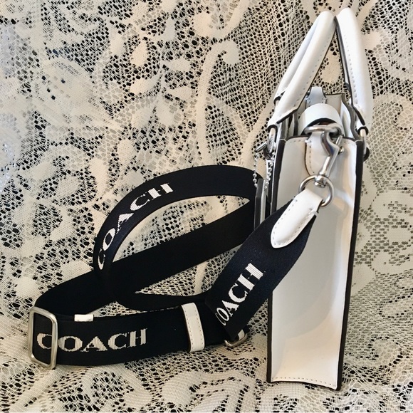 NWT Coach North South Mini Tote In Signature Canvas - Picture 12 of 14